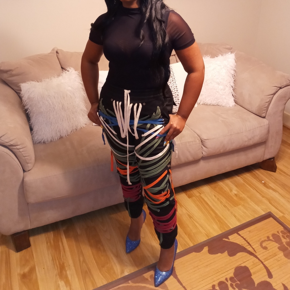 Bondage multicolor joggers